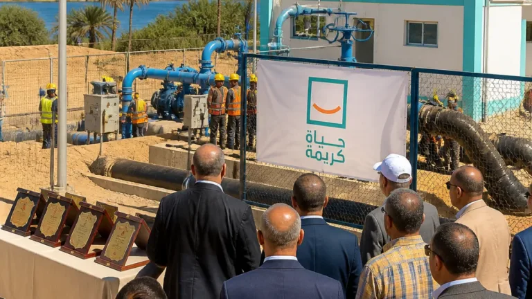 محافظ أسوان ورئيس الهيئة العربية للتصنيع يتابعان مشروعات «حياة كريمة» لمياه الشرب والصرف