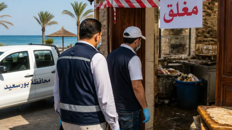 بورسعيد توقف تشغيل مطعم بقرية سياحية بعد رصد مخالفات صحية تشكل خطراً داهمًا