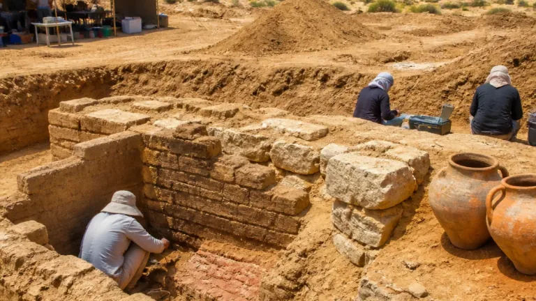 اكتشاف بقايا خان تاريخي في «عسيلة» بشمال سيناء يكشف شبكة طرق درب الحاج المصري