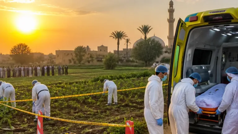 العثور على جثة شاب مطعونًا بعدة طلقات نارية في أرض زراعية بقرية بالأشراف الشويخات بقنا
