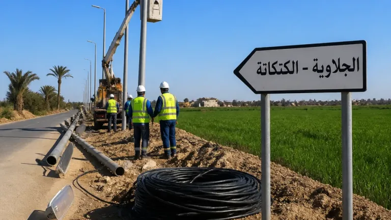محافظ سوهاج يأمر بإعادة تركيب أعمدة الإنارة الفاسدة فوراً على طريق الجلاوية - الكتكاتة