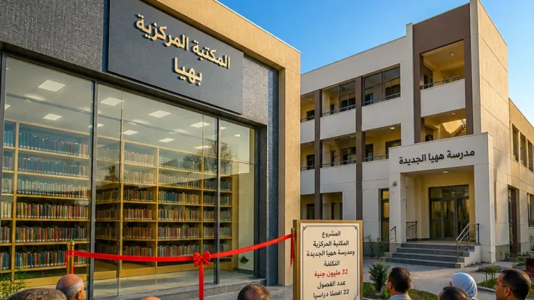 الشرقية تفتتح أول مكتبة مركزية بالأزهر ومدرسة جديدة بههيا بتكلفة 17.5 مليون جنيه