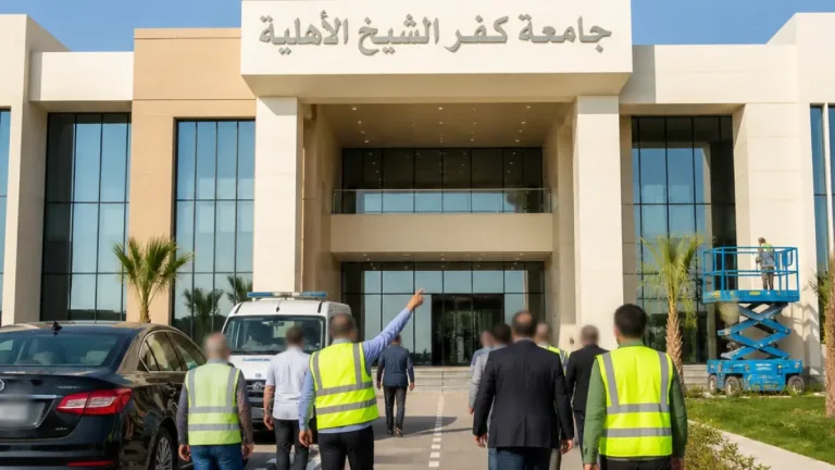 رئيس جامعة كفر الشيخ يتفقد مبنى الجامعة الأهلية ويؤكد جاهزيته لاستقبال الطلاب