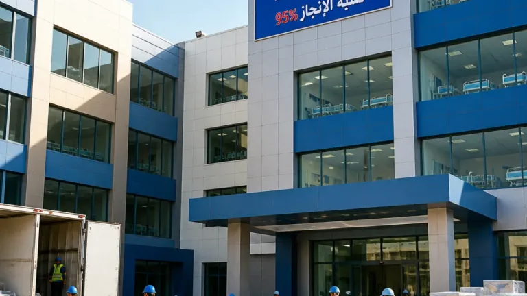 مستشفى السنطة العام يقترب من الافتتاح بعد إنجاز أكثر من 95% من الأعمال
