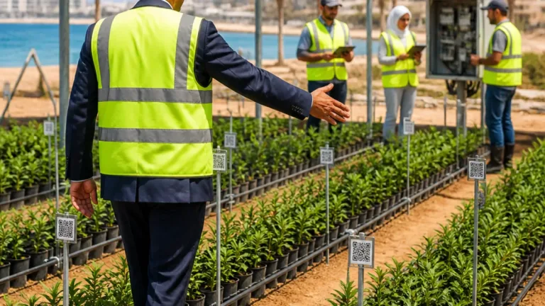 نائب محافظ دمياط يتفقد مشاتل «البنك الأخضر» ويوجه بتعميم التجربة في المحافظة