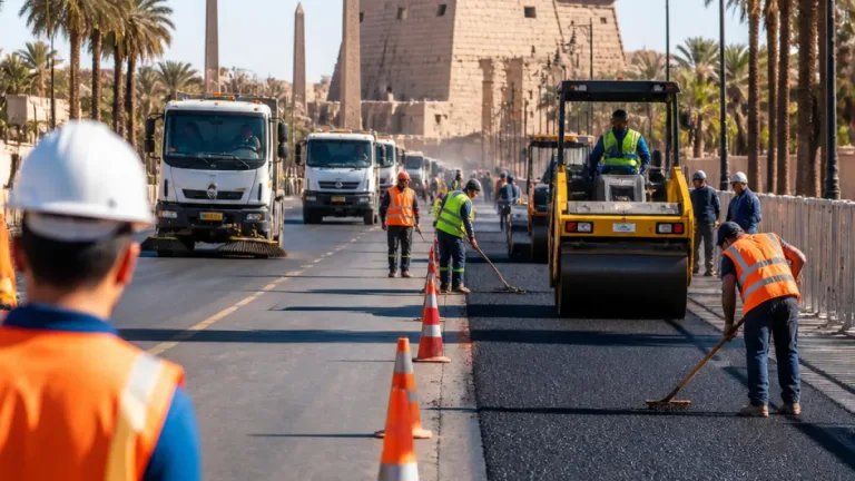 محافظ الأقصر يتفقد أعمال تطوير شارع خالد بن الوليد ومحيط معبد الكرنك استعدادًا للموسم السياحي