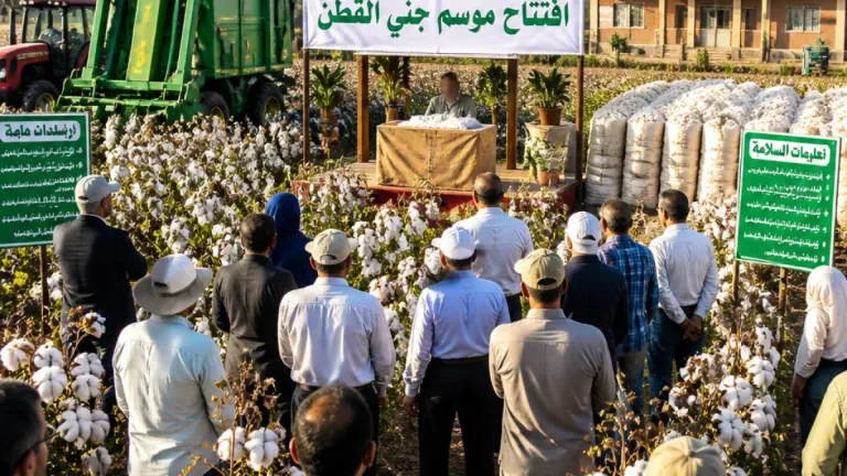 افتتاح موسم جني القطن في الفيوم بسنورس وسط تأكيدات بدعم المزارعين وتنظيم تسويق المحصول