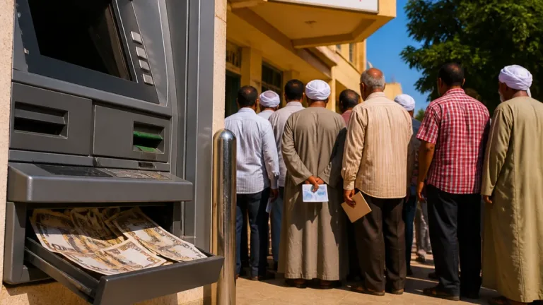خطأ بتغذية ماكينة أمام وحدة قاي بإهناسيا يصرف مبالغ مضاعفة ويعيد سكان القرية الأموال الزائدة