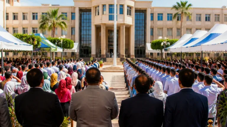 رئيس جامعة قنا يشهد مراسم تحية العلم انطلاقًا للعام الجامعي الجديد بحضور واسع
