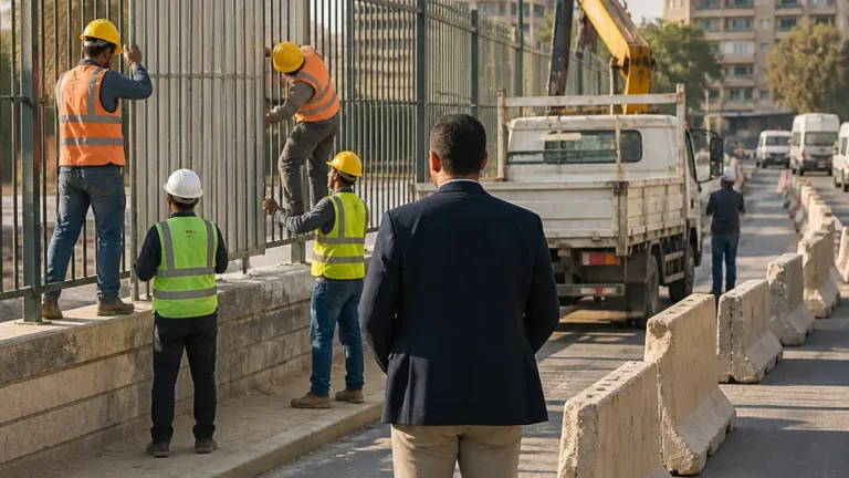 محافظ الجيزة يتابع أعمال صيانة محور صفط اللبن ويأمر باستكمال تركيب الأسوار الحديدية