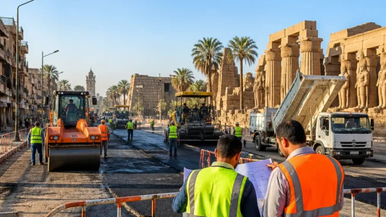 محافظ الأقصر يتفقد تطوير شارع خالد بن الوليد ومنطقة الكرنك استعدادًا للموسم السياحي