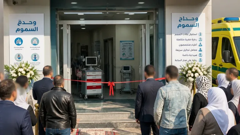 افتتاح أول وحدة متخصصة لعلاج السموم في بني سويف يعزّز خدمات الطوارئ بالمحافظة