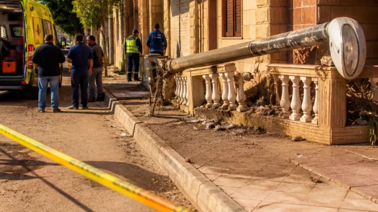 محافظ أسوان يحيل واقعة سقوط عمود إنارة مائل تسبب في وفاة شاب إلى النيابة للتحقيق