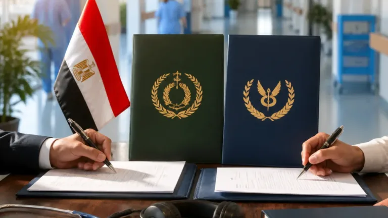 اتفاقية تعاون بين جامعة المنصورة الأهلية وقطاع الخدمات الطبية لوزارة الداخلية لتدريب طلاب المنصورة