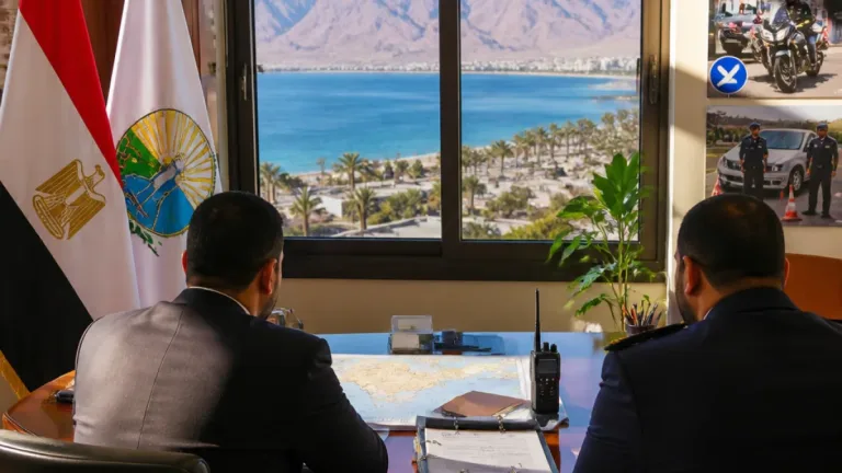 محافظ جنوب سيناء ومدير الأمن يبحثان تنسيق الجهود للحفاظ على الانضباط وخدمة المواطنين