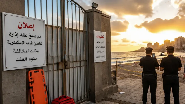 محافظة الإسكندرية تبدأ فسخ عقد مستأجر شاطئ وتشدّد الضوابط بعد وفاة سيدة