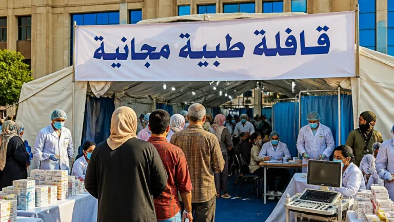 انطلاق قافلة طبية مجانية بقرية الجنابِهة بحوش عيسى مع خدمات شاملة وأدوية بدون تكلفة