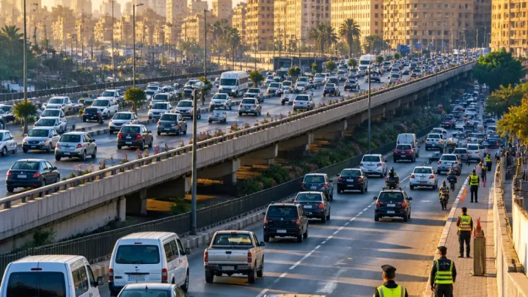 انتظام السير وانتشار أمني مكثف في شوارع القاهرة والجيزة صباح الخميس