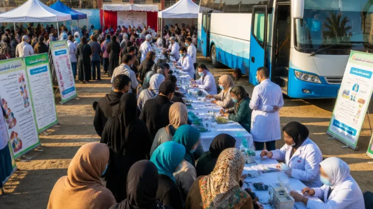 جامعة دمنهور تنفذ قافلة خدمية شاملة في أبو المطامير بحري لخدمة أهالي دمنهور