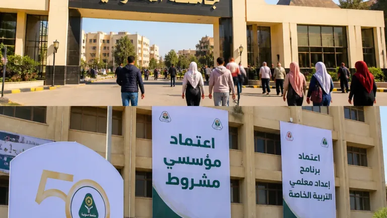 جامعة المنوفية تحصل على اعتماد مؤسسي مشروط لكلية التربية للطفولة المبكرة واعتماد برنامج للتربية الخاصة