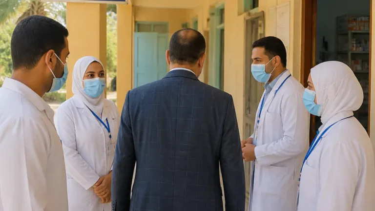 وكيل صحة شمال سيناء يُجري جولة مفاجئة بالشيخ زويد ويُحوّل متغيبين ومدير وحدة للتحقيق