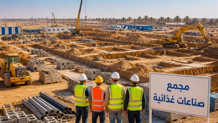 محافظة الوادي الجديد تتابع إنشاء مجمع صناعات غذائية بمحور الخارجة