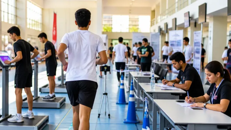 محافظ جنوب سيناء يتابع اختبارات القدرات لكلية علوم الرياضة بشرم الشيخ لتيسير إجراءات الالتحاق