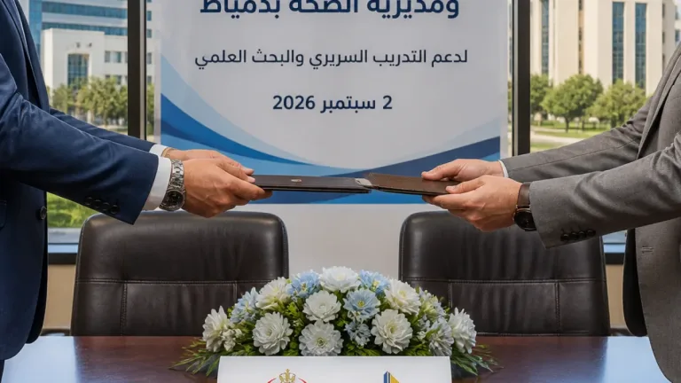 بروتوكول بين المنصورة الأهلية وصحة دمياط لتنظيم التدريب الإكلينيكي لطلاب الطب في مستشفيات المحافظة