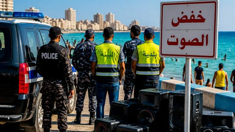 حملة مكبرة بكورنيش مرسى مطروح لوقف التلوث السمعي والحفاظ على هدوء المصيفين