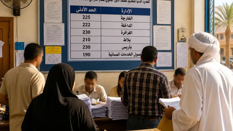 محافظة الوادي الجديد تعتمد تنسيق المرحلة الثالثة للثانوي العام بحد أدنى يبدأ من 210 درجة