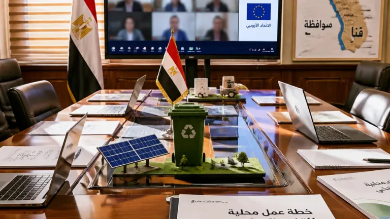 وزيرة التنمية تبحث مع محافظ قنا خطة عمل محلية للتغير المناخي بالشراكة الدولية