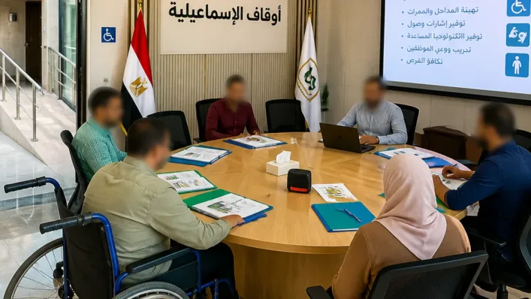 مدير أوقاف الإسماعيلية يلتقي العاملين من ذوي الهمم ويؤكد دعم المديرية لتذليل العقبات