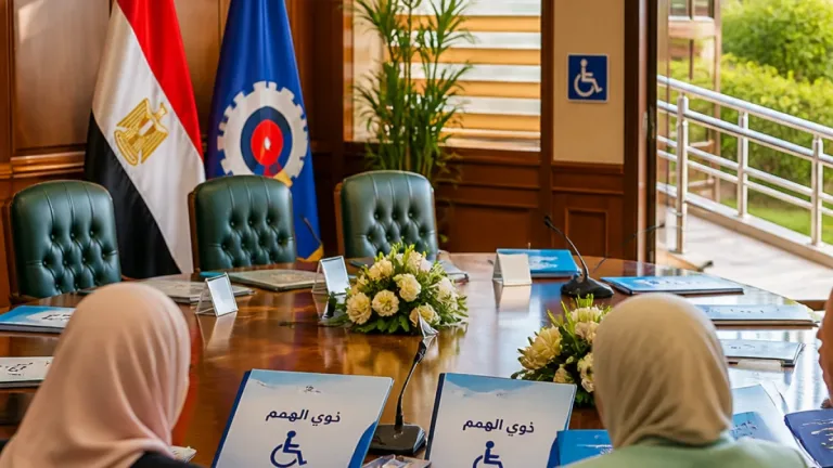محافظ السويس يؤكد أولوية «ذوي الهمم» ويبحث آليات التعاون مع المجلس القومي لحقوق الإنسان
