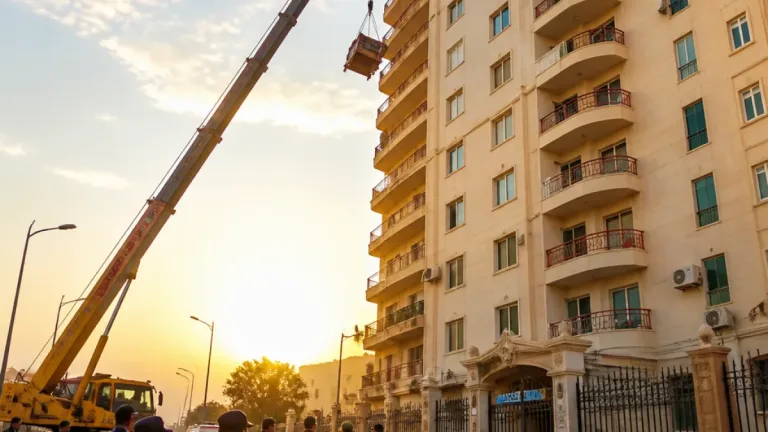 مصرع طالب ثانوي إثر سقوطه من ونش نقل أثاث في دمنهور