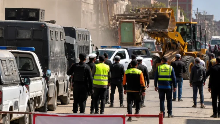 مدير أمن المنيا يقود حملة مكبرة لإزالة التعديات بمركزي سمالوط شرق وغرب