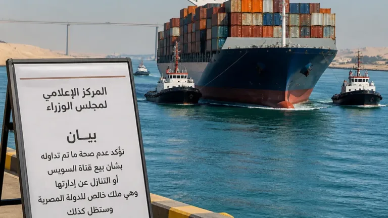 رسمياً: الحكومة تنفي عرض قناة السويس للبيع أو مقايضتها بالديون وتؤكد عدم جدوى الاقتراح