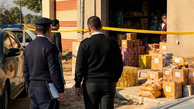 ضبط مصنع حلويات ومخزن مواد غذائية يعملان بدون ترخيص في قرية صنبو بديروط