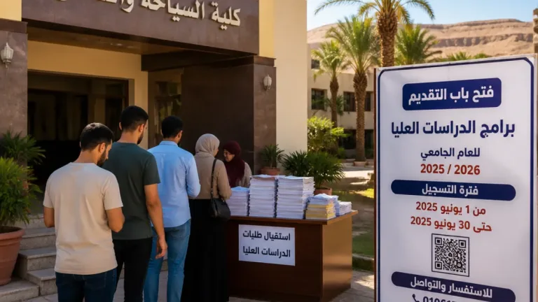 جامعة الأقصر تفتح باب التقديم لبرامج الدراسات العليا بكلية السياحة والألسن لمدة شهر