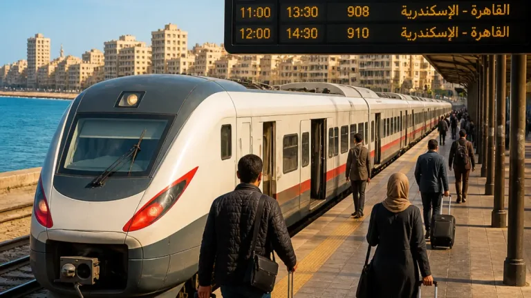 تحديث مواعيد قطارات القاهرة–الإسكندرية: جدول الرحلات وخيارات الركاب اليوم