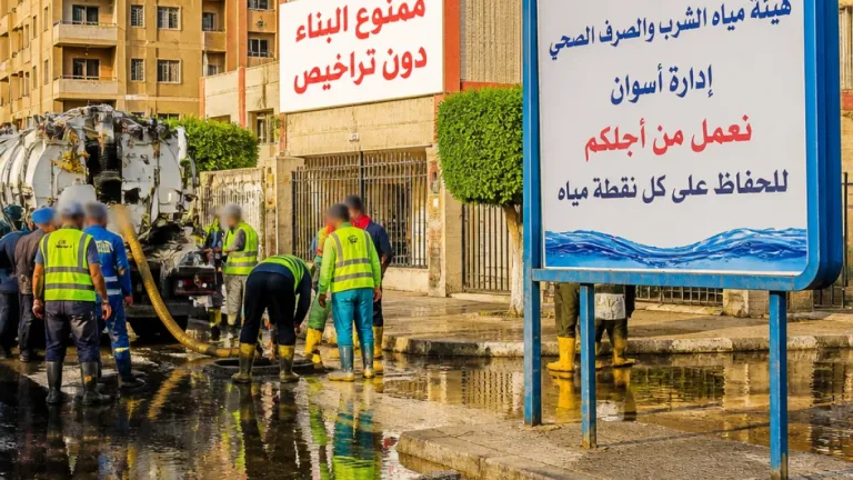 محافظ أسوان يشدد على منع البناء المخالف ويأمر بسرعة حل مشكلة مياه بمساهمة البحيرة