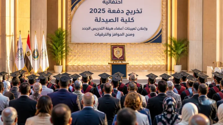 جامعة سوهاج تحتفل بتخريج دفعة الصيدلة وإعلان حوافز وتعيينات لدعم المسيرة المهنية