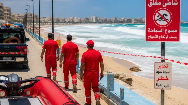 مرسى مطروح تغلق جميع شواطئ المدينة عقب ارتفاع الأمواج لأكثر من 3 أمتار