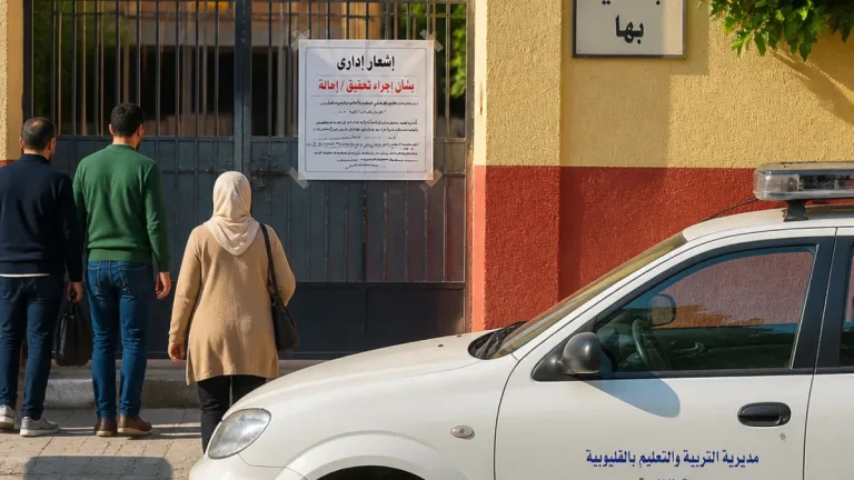 تحقيق عاجل بمدرسة الحسانية الابتدائية بقها بعد جولة مفاجئة لإدارة تعليم القليوبية