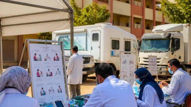 صحة القليوبية تنظم قافلة طبية مجانية في بنها بقرية مرصفا لخدمة الأهالي