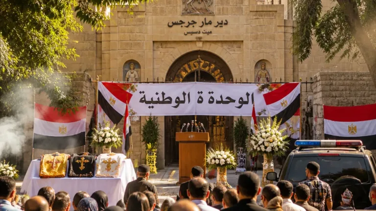 محافظ الدقهلية ومدير الأمن يشهدان احتفال ميت دمسيس بذكرى مولد الشهيد مارجرجس ورسائل عن الوحدة