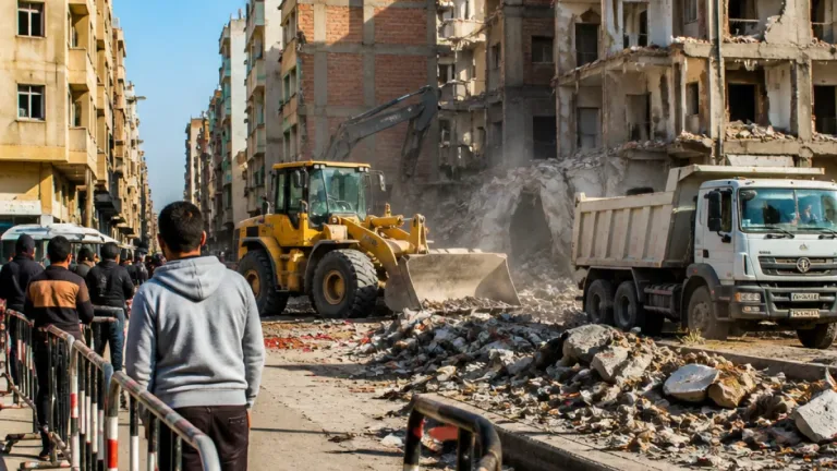 حي السلام أول يزيل أجزاء خطرة من عقارين ويكثف حملات إزالة الإشغالات لحماية المواطنين