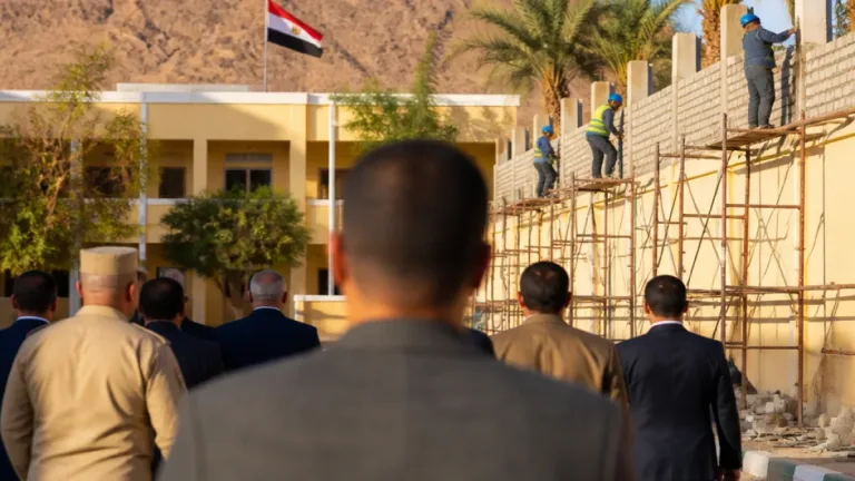 محافظ جنوب سيناء يتفقد مدرسة شرم الشيخ الرسمية للغات ويشدد على إنهاء أعمال تعلية السور