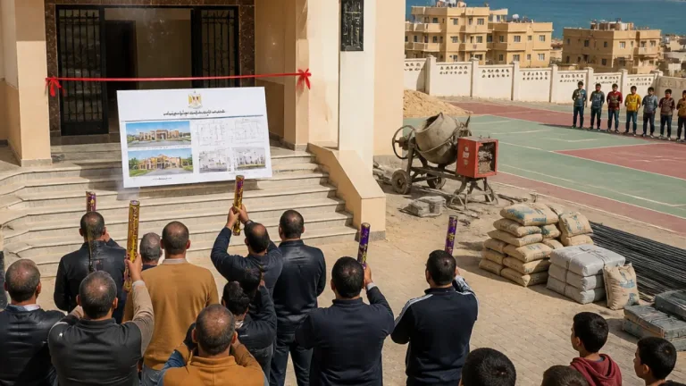 البرقي ووزير الرياضة يطلقان أعمال تطوير مركز شباب أبو رماد ضمن جولة ميدانية للحدود الجنوبية