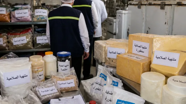 مديرية تموين الفيوم تضبط معمل حلويات ومخزناً وكمية جبنة منتهية ضمن حملة رقابية واسعة