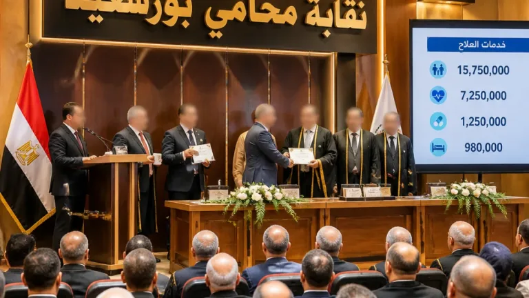 نقيب المحامين يبرز إصلاحات مالية وإدارية ويشارك في تكريم المتفوقين ببورسعيد